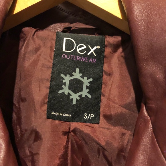 Dex Maroon three quarter length coat - Picture 2 of 2